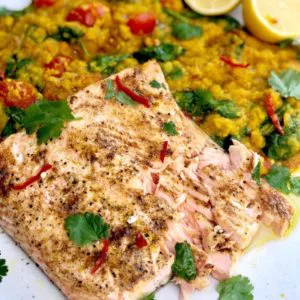 Indian Salmon with Dahl