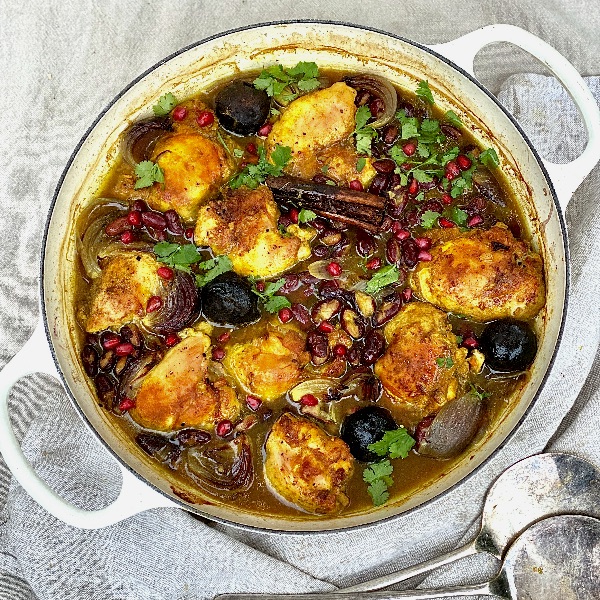 Persian Chicken with Kidney Beans & Black Limes
